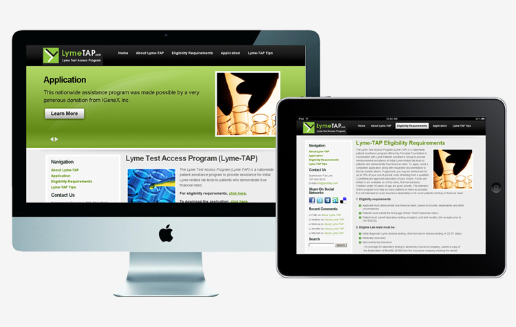 CauseRoar Web Developmment LymeTap Website